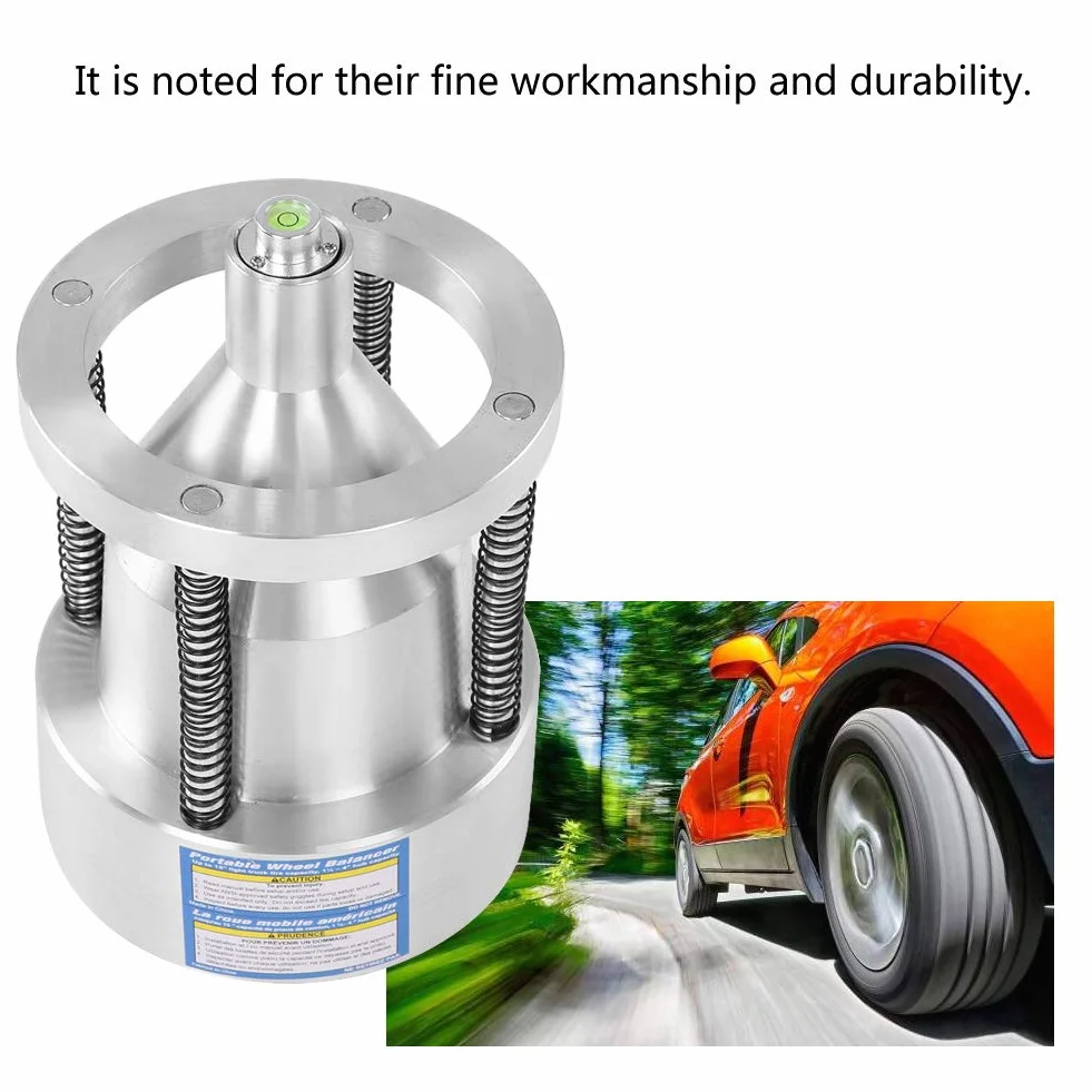 Greensen Équilibreur de Roues Portable, Balancer de Pneus Carruques Voitures avec équilibre Pneu Bord à Bascule au Niveau Bulles, fabriqué à Partir d'aluminium et Fer Haut Niveau pour Une stabilité