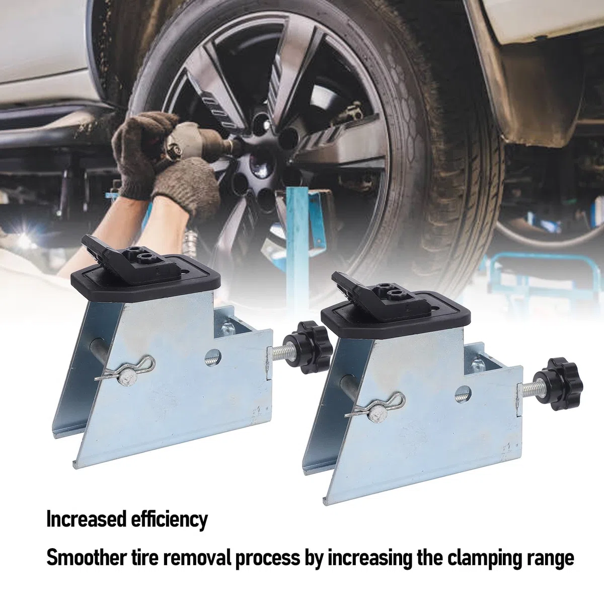 Srliya Améliorez l'efficacité et la durabilité avec Ce 4 pc. Adaptateur de Changement de Pneu de Moto pour Les Voitures, VTT, Vélos de saleté. pour Les Machines à Changement de Pneus