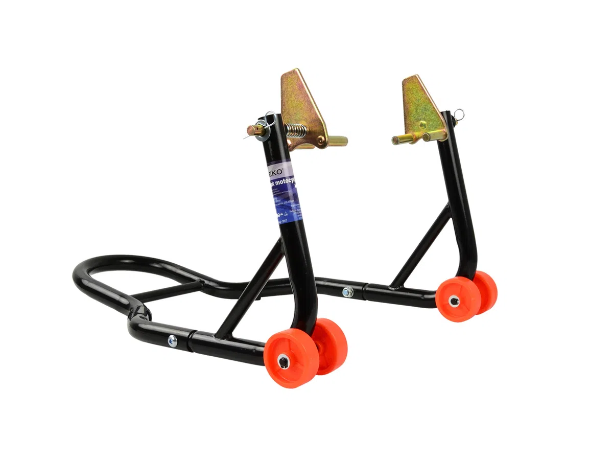 Set de Supports de Moto - Béquille d'Atelier, Pieds de Montage, Supports pour Roue Avant et Arrière - Capacité 270kg
