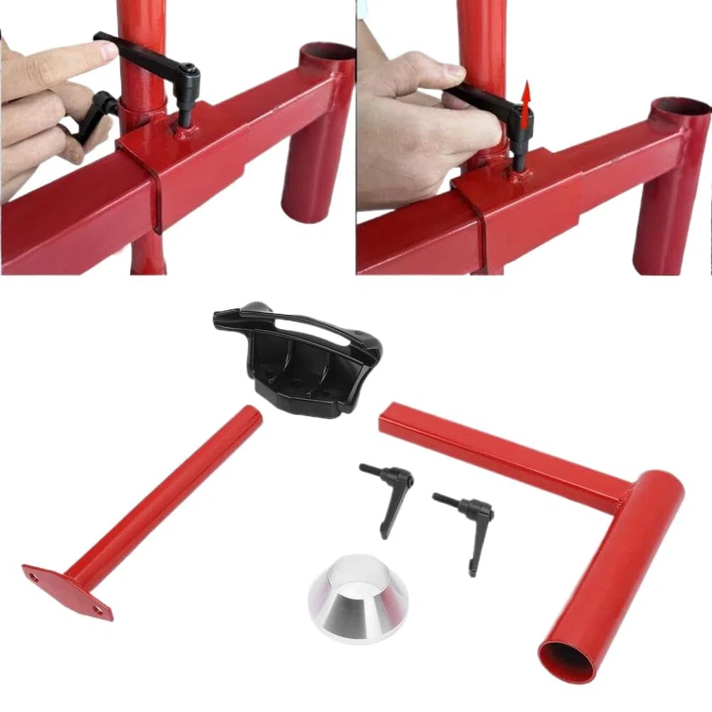 Kit de changeur de pneus Manuel à tête de Canard, Kit de Montage Manuel en Acier au Carbone à Friction réduite pour pneus de Voiture de 16 à 21 Pouces