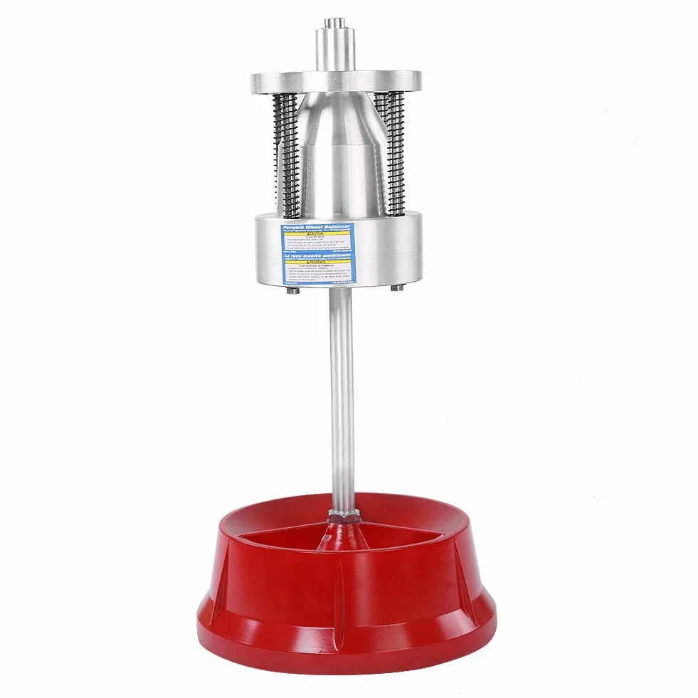 Greensen Équilibreur de Roues Portable, Balancer de Pneus Carruques Voitures avec équilibre Pneu Bord à Bascule au Niveau Bulles, fabriqué à Partir d'aluminium et Fer Haut Niveau pour Une stabilité