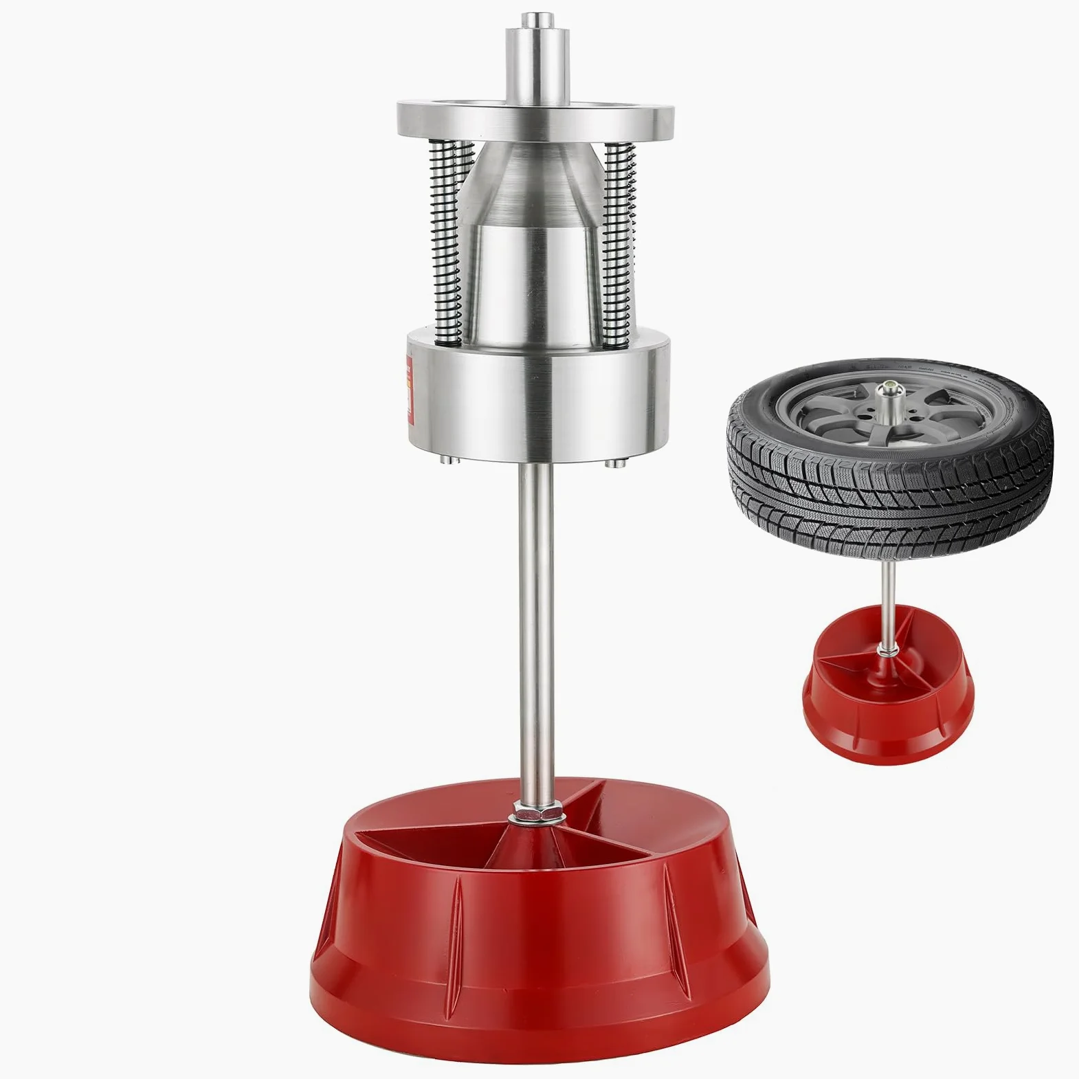 NYXOVA Équilibreur de Roue à Bulles Portable, équilibreur de Roue Robuste avec Niveau à Bulle, équilibrage des pneus pour Voitures et camions, Machine d'équilibrage de pneus de Jante pour réparation
