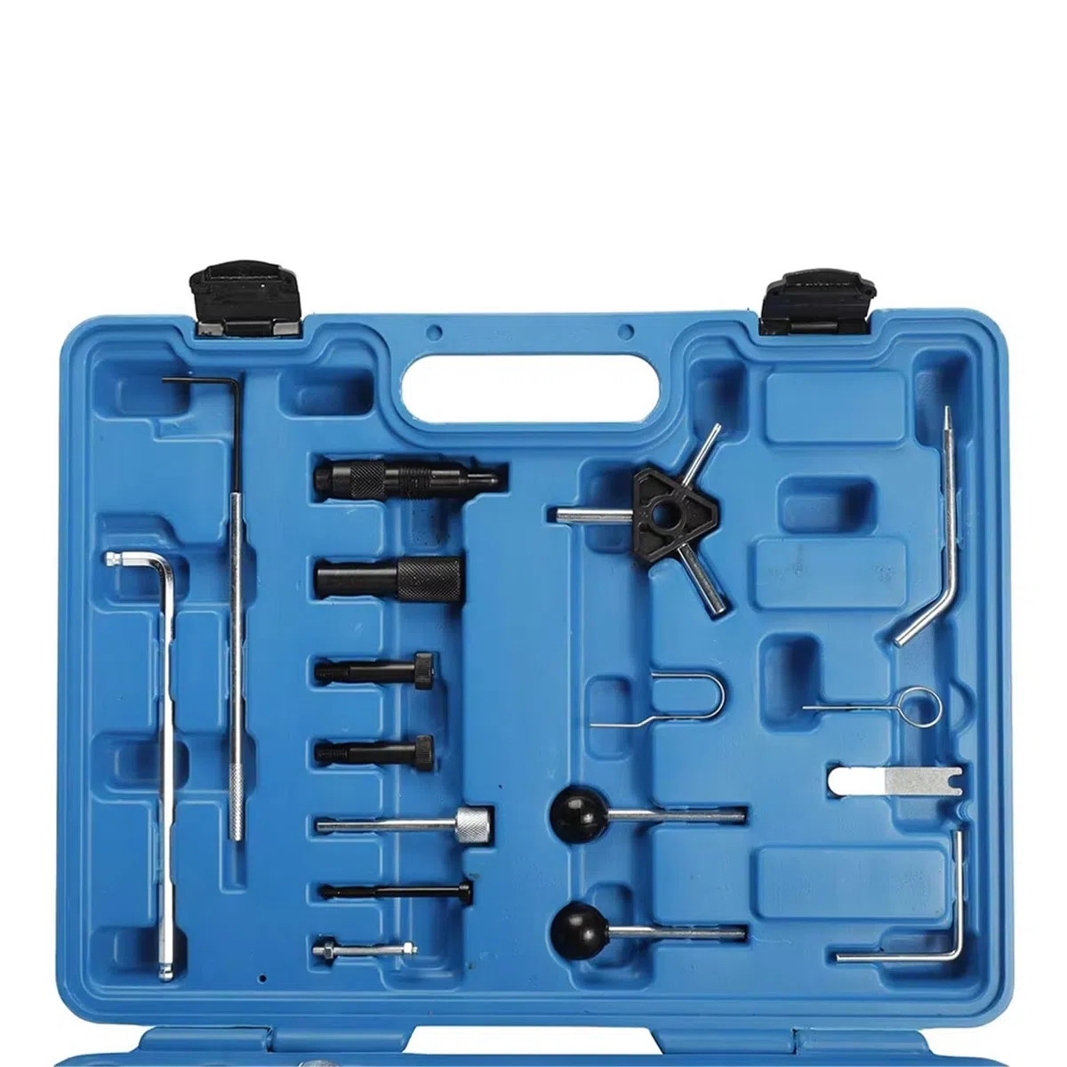 Kit D'outils De Calage De Distribution Compatible avec 1,2 L 1,4 L 1,6 L 1,9 L 2,0 L 2,5 L 3,3 L V6 V8 TDI 3 Cylindres Outil Blocage Vilebrequin