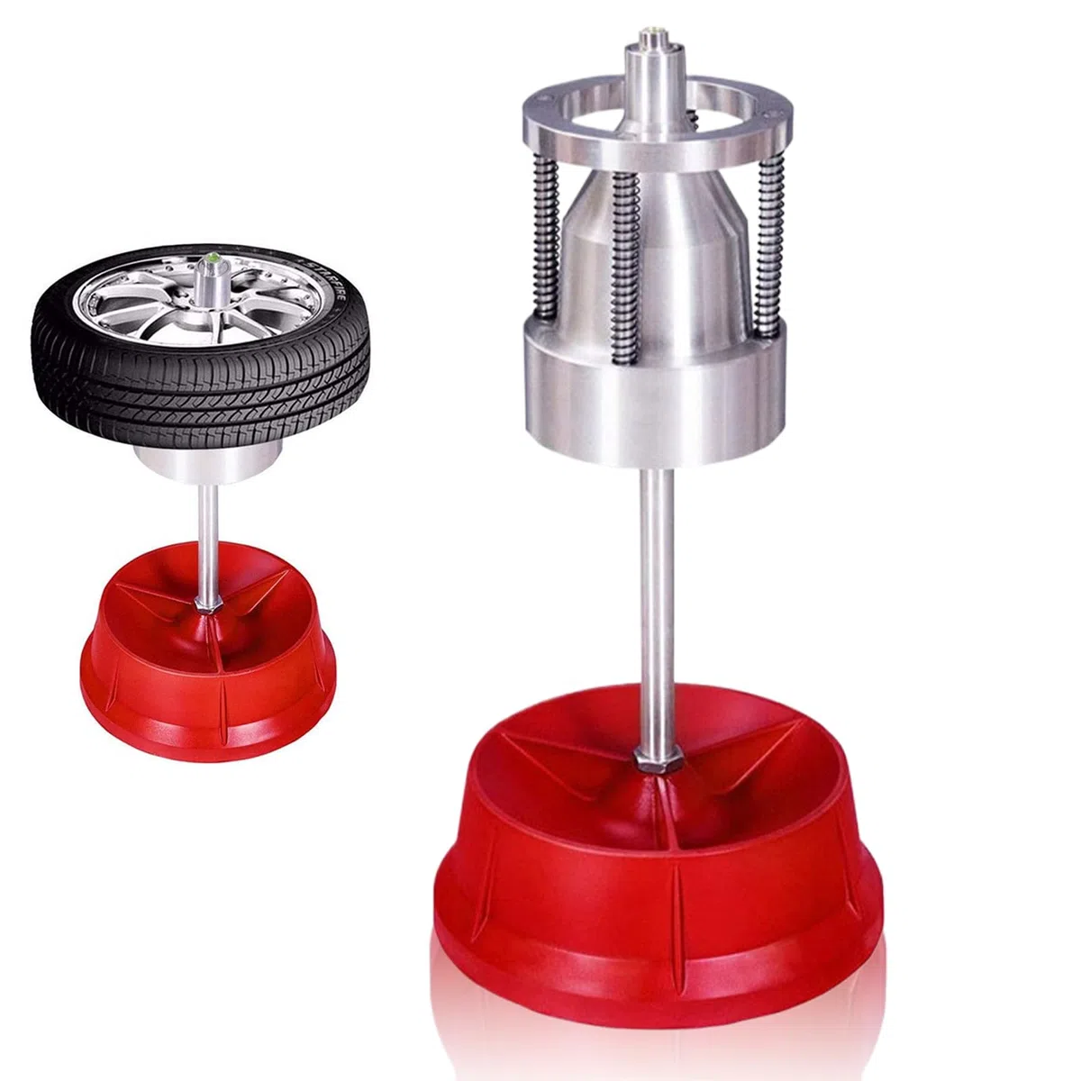 Outil de changement d'équilibrage de pneus pour voiture, camion, moto - Équilibreur de roue portable à bulles - Outil de changement de pneu pour un équilibrage facile des roues