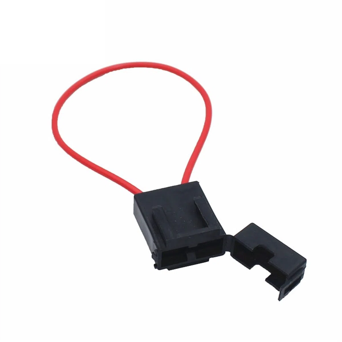 Porte-fusible ATC en Ligne, Fil de cuivre AWG 12V 24V, Lame d'alimentation avec fusible et fusible de Lame de Voiture 2A 3A 5A 7,5A 10A 15A 20A 25A 30A 35A, 100 pièces(35A and Fuse Holder)