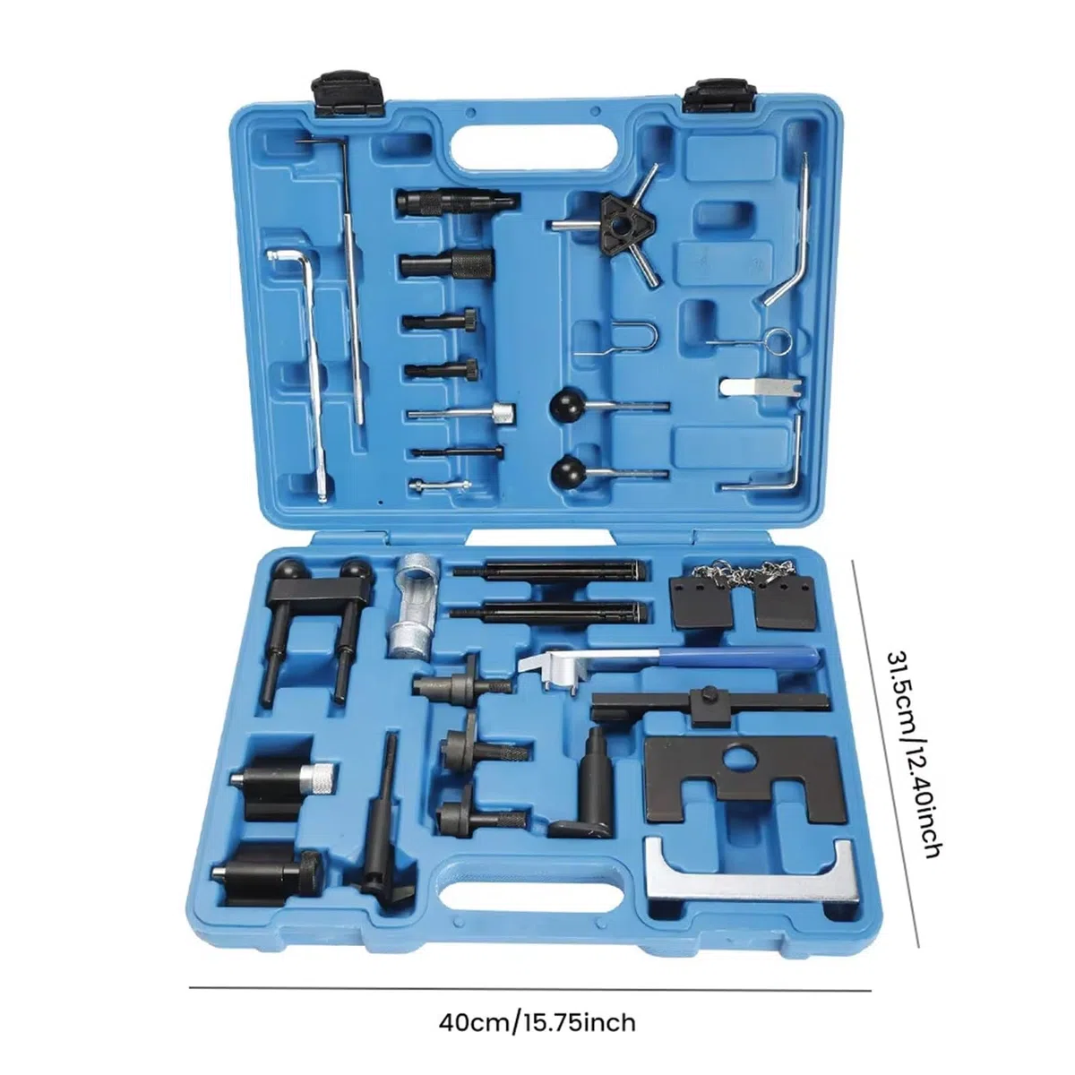 Kit D'outils De Calage De Distribution Compatible avec 1,2 L 1,4 L 1,6 L 1,9 L 2,0 L 2,5 L 3,3 L V6 V8 TDI 3 Cylindres Outil Blocage Vilebrequin