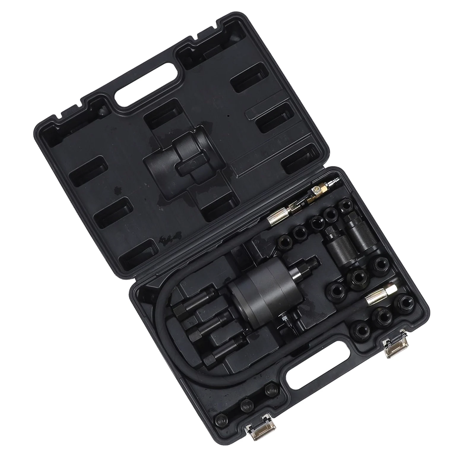 Kit d'outils d'extraction d'injecteur 21 pièces, ensemble d'extracteur d'injecteur pneumatique en métal robuste avec 21 adaptateurs, outil de suppression de rouille pour