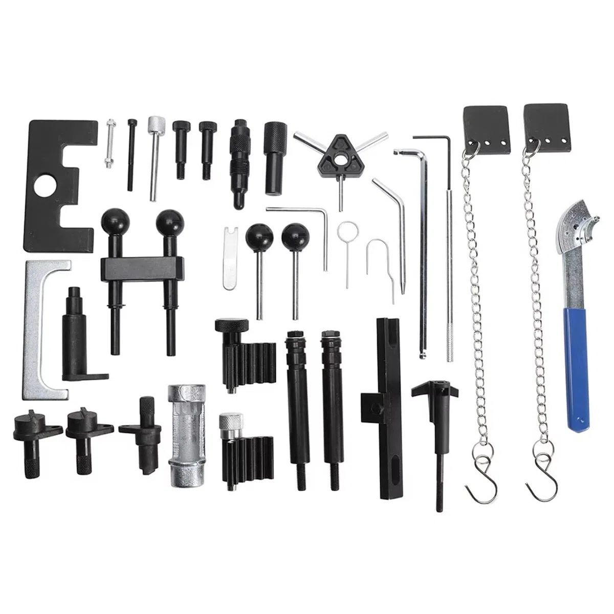 Kit D'outils De Calage De Distribution Compatible avec 1,2 L 1,4 L 1,6 L 1,9 L 2,0 L 2,5 L 3,3 L V6 V8 TDI 3 Cylindres Outil Blocage Vilebrequin